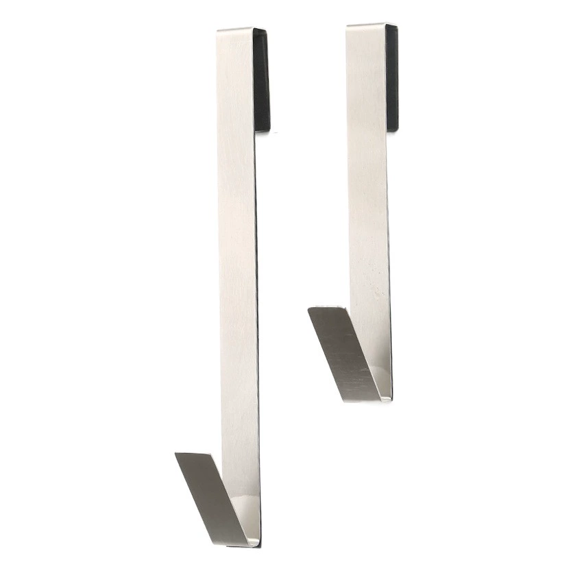 Трансграничная стеклянная дверь из нержавеющей стали, задний крючок, неперфорированный задний одинарный крючок для ванной комнаты, съемный металлический крючок для вешалки