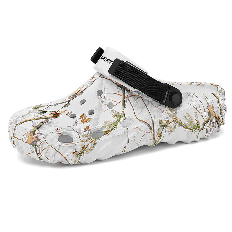 2024 zapatos de fondo grueso para hombres de verano nuevos zapatos de playa para usar sandalias zapatillas de bolsillo