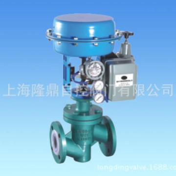 中隆鼎控供应ZJHCF气动衬氟调节阀 气动薄膜衬氟耐腐单座调节阀