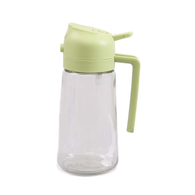 Botella de pulverización de aceite comestible de dos propósitos para cocina doméstica botella de pulverización de vidrio en una botella de pulverización de aceite