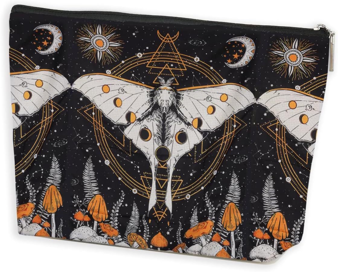 Transfronterizos Amazon Halloween maquillaje letras Halloween brujas maquillaje bolsa bolsa de almacenamiento lino fábrica directa
