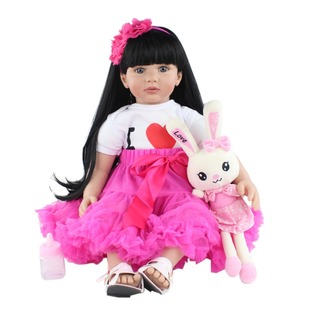 Reborn Rapunzel Toddler Doll Silicone Baby Toy 60cm