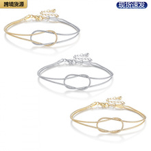 亚马逊跨境情侣手链情人节打结蛇骨手链手工打结手镯跨境货源首饰