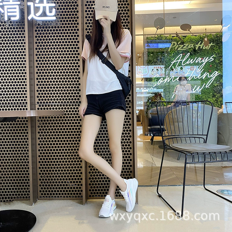 Весна, лето и осень 2022 новые спортивные сетчатые дышащие туфли с мягкой подошвой и мягкой женской обувью