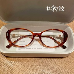 8771中古風赤色顕痩せ豹紋猫眼素顔ネット上配鏡ブルーレイ変色防止近視目枠女