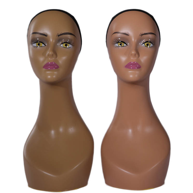 特価在庫一掃かつら頭モデルmannequin headモデル女性高首PEモデル頭撮影展示道具|undefined