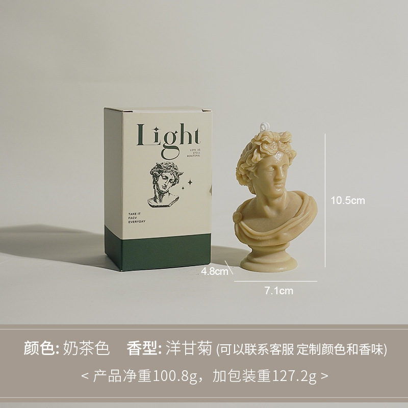 David modelado personajes perfumes decoración adornos hechos a mano atmósfera sensación vela vela vela de banano transfronteriza vela personalizada