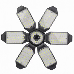 Cross-Border Led Folding Garage Light 6+1 Leaf Deformable Light Industrial and Mining Light Factory Lighting Warehouse Light Workshop Light Supply