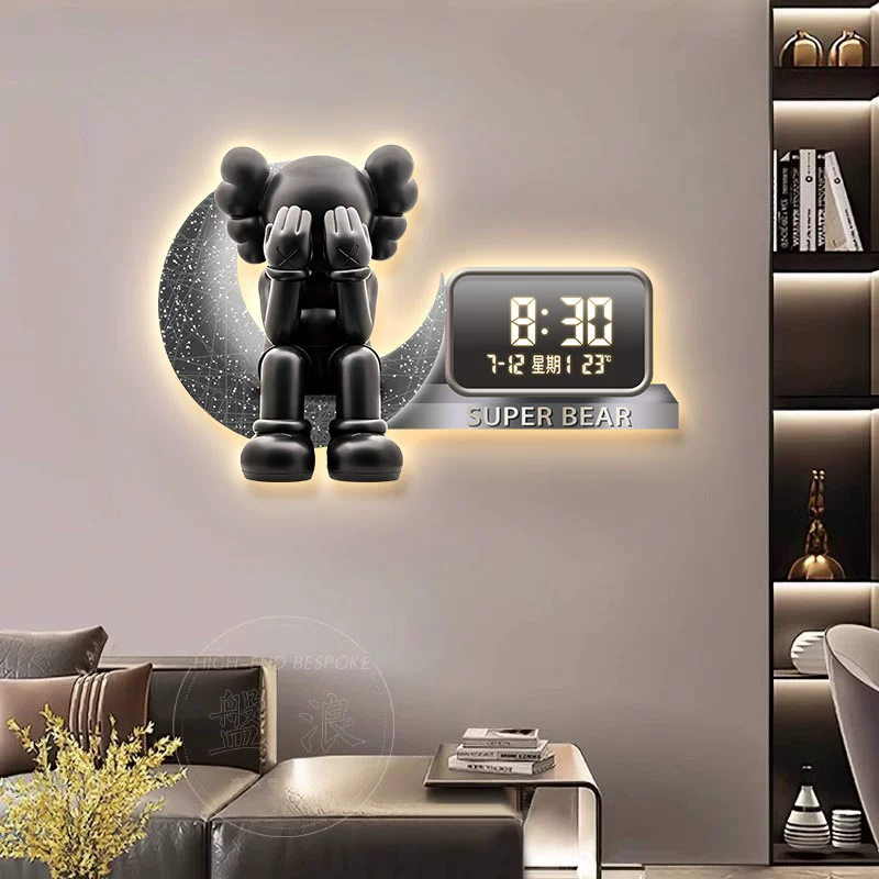 Календарь, электронные часы, стиль легкой роскоши, с LED дисплеем, стиль высокого качества