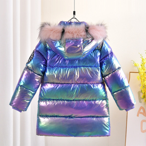Women's and Children's Gradient Thick Outerwear, Colorful Winter Snow Clothing, Warm and Fashionable Top