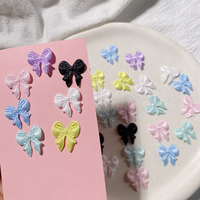 Cute Satin Bow DIY Hair Accessories Hairpin Bow Doll Material Phone Case Accessories