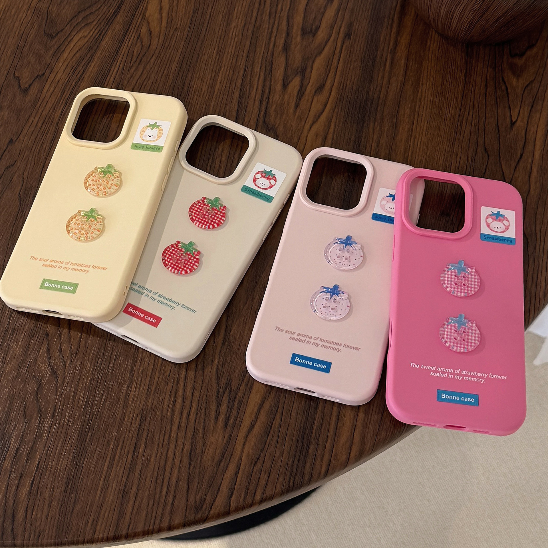 Funda de silicona suave para iPhone 16, compatible con iPhone 15 Pro Max, diseño de tomate tridimensional, para iPhone 14, 13, 17