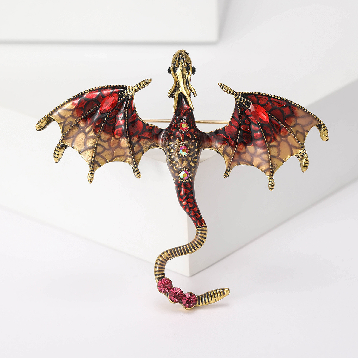 21g Weight Artificial Rhinestones Inlay Material Brooches Classification Banquet, Party, Street Occasion Alloy Material Animal Pattern Women's Gender Enamel Design Casual Style Casual Pin Animal Alloy Enamel Artificial Rhinestones Women's Brooches 20