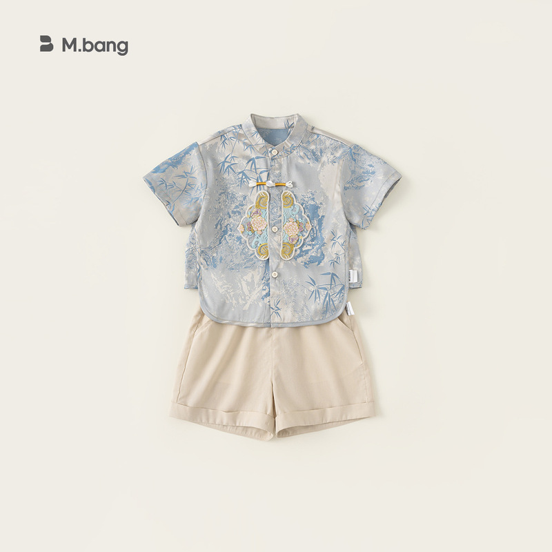 Boys' Hanfu for One-Year-Old Boys, Summer Outfit, New Chinese Style Dragon Boat Festival Set, Children's Tang Suit
