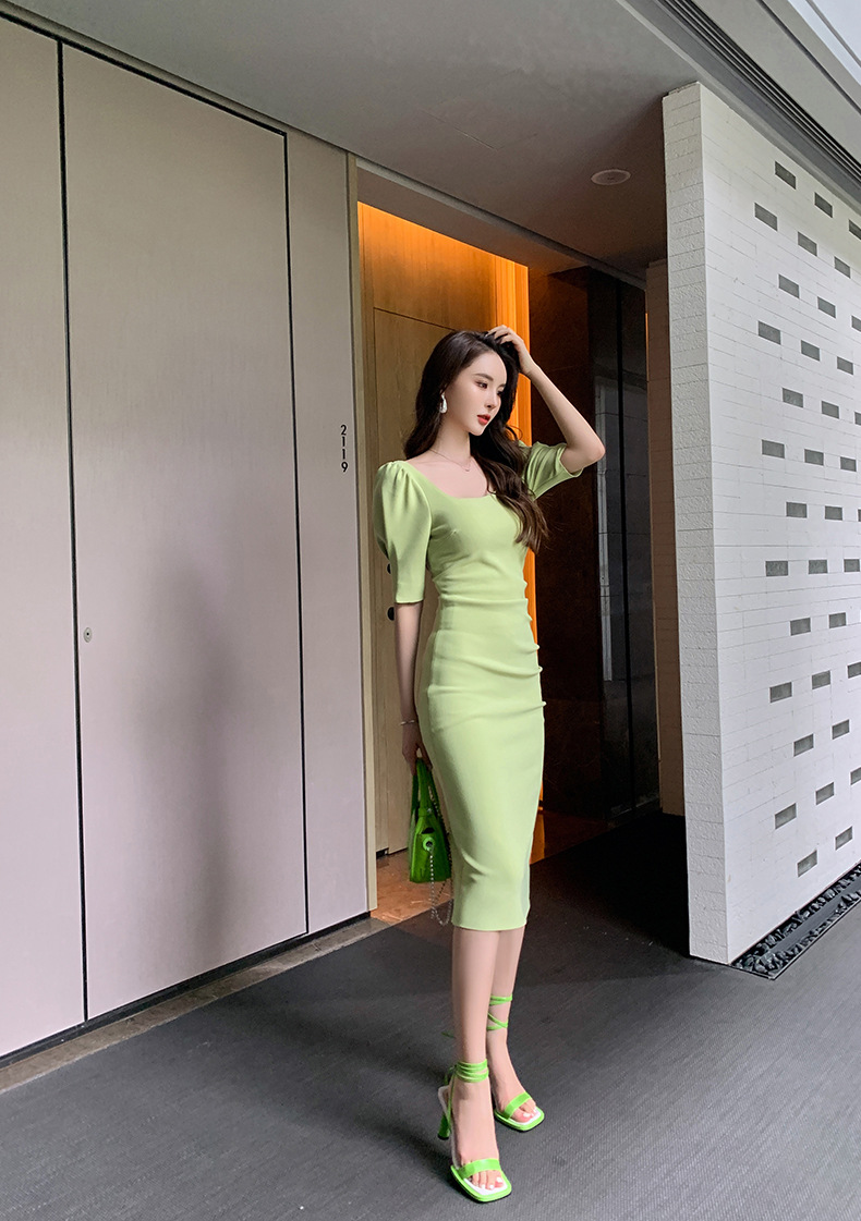A2729 1050K VÁY ĐẦM LIỀN THÂN DÁNG DÀI NỮ CHOTDNG DÁNG ÔM BODY GỢI CẢM SEXY MÙA HÈ PHỤC CỔ CỔ ĐIỂN THỜI TRANG NỮ G03 SẢN PHẨM MỚI