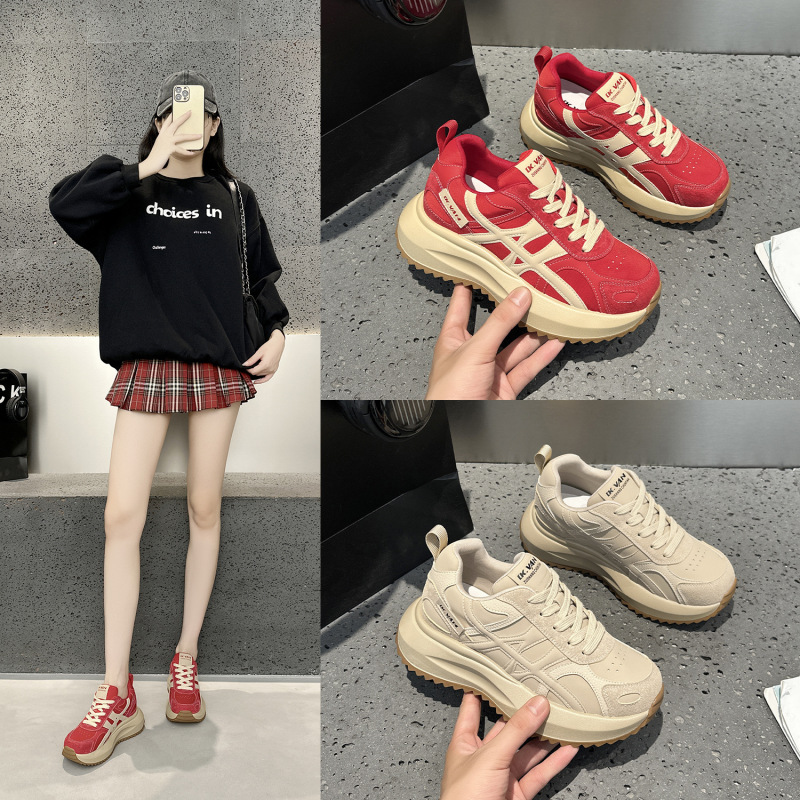2596爆款老爹鞋女2025秋季透气百搭老爹鞋学生运动休闲鞋|undefined
