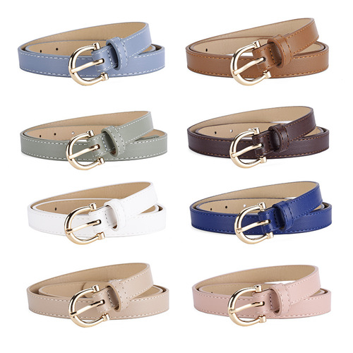 Women's Korean Style Fashion Versatile Belt Student Denim Decoration High-end Thin Belt Clothing Matching Belt