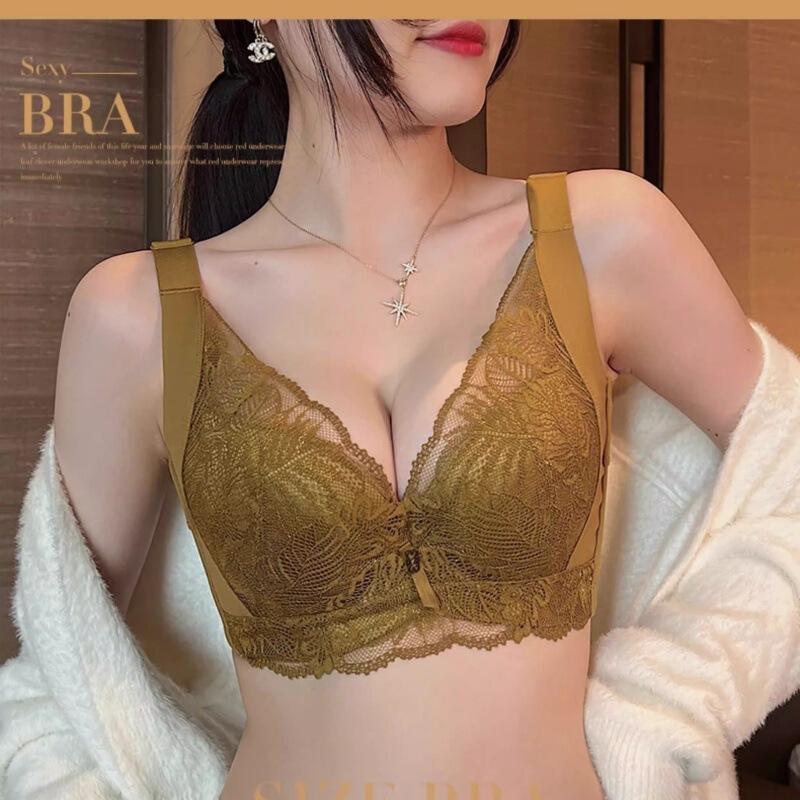 Plus-Size Shaping Bra for Women with Large Busts, Minimizing Appearance, Correcting Side Breast Collection, Preventing Sagging, Gathering Lace Bra Plus-Size Shaping Bra for Women with Large Busts, Minimizing Appearance, Correcting Side Breast Collection, Preventing Sagging, Gathering Lace Bra