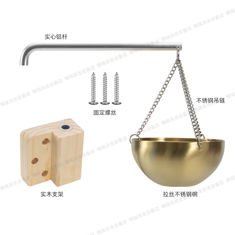 Tazón de aceite de oro de 12cm