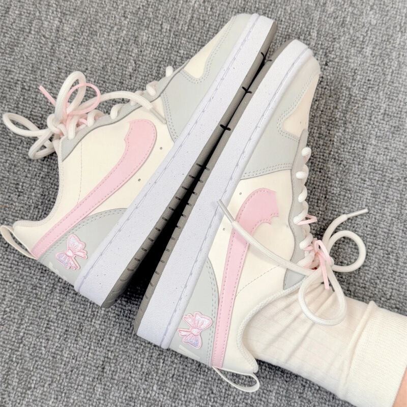 Original Court Borough Little Air Force Sneakers with Strawberry Cream and Cute Cat Design for Girls, Casual Sports Shoes Original Court Borough Little Air Force Sneakers with Strawberry Cream and Cute Cat Design for Girls, Casual Sports Shoes