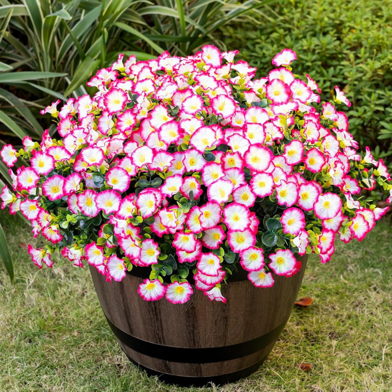 Cross-Border Amazon Artificial Fake Flower Morning Glory Suitable for Outdoor Parties