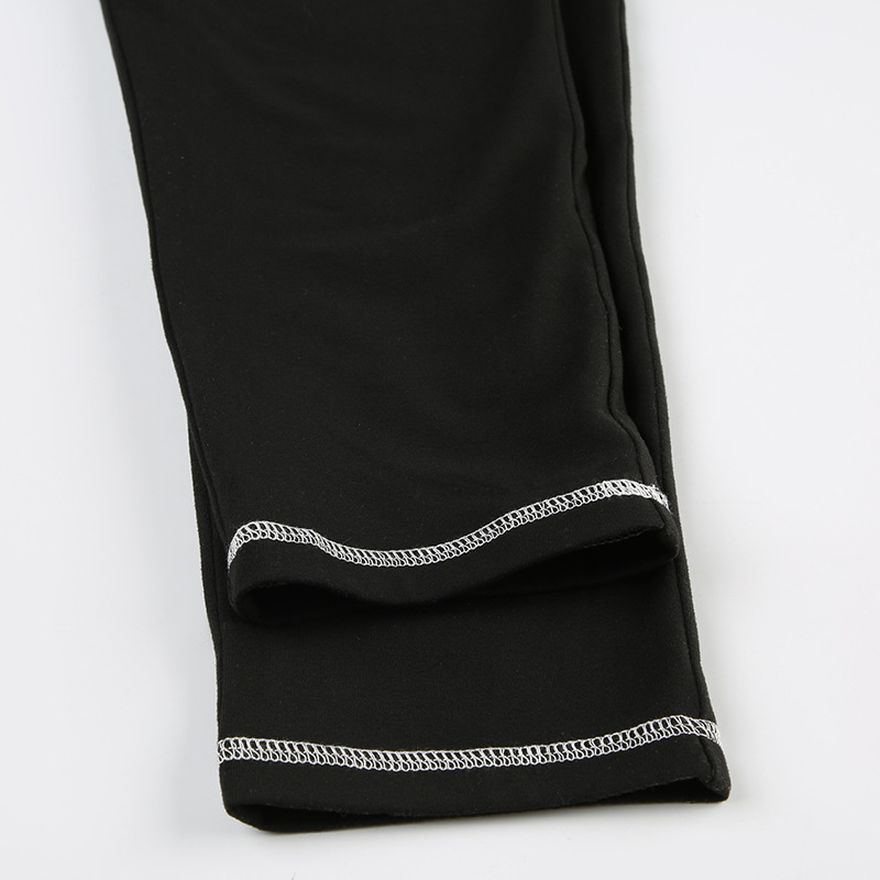 Women Clothing Edge Adjustable Sling Jumpsuit Contrast Color Tight Sexy Yoga Sports One Piece Trousers