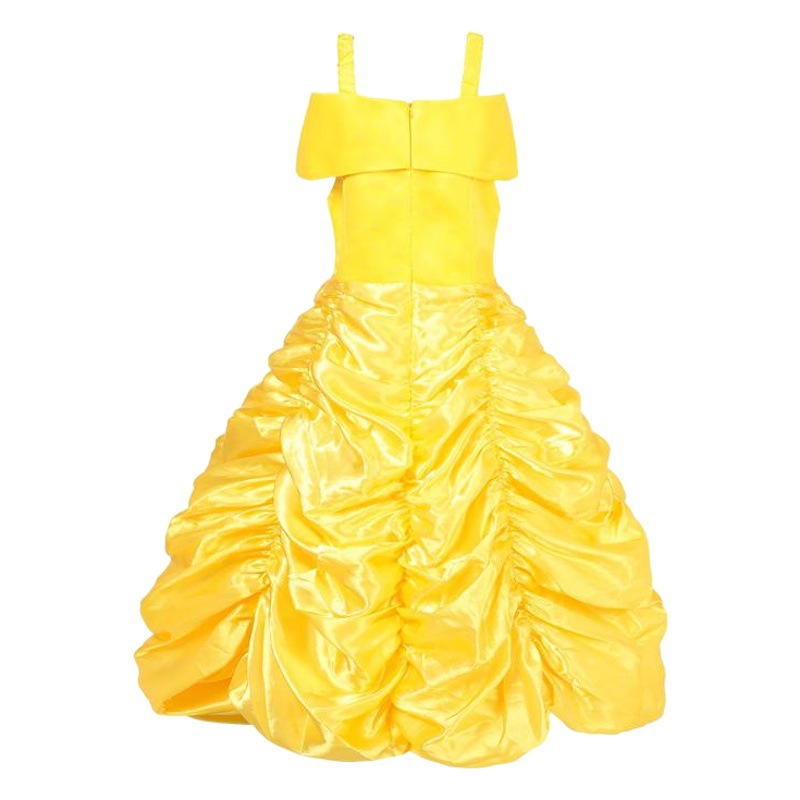 Navidad Nueva campana princesa vestido belleza y Bestia niña princesa vestido ropa de comercio exterior de una sola pieza entrega