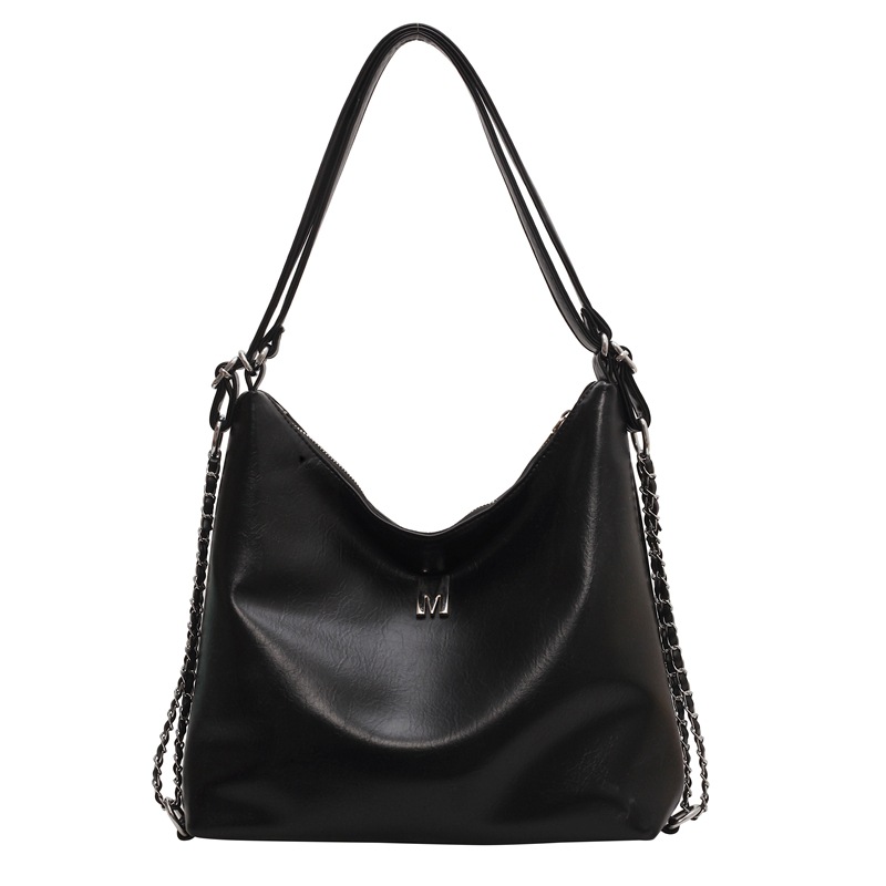 Korean Style Textured Soft Leather Commuter Tote Bag For Women, Large Capacity Backpack, Trendy Versatile Shoulder And Crossbody 2-Way Bag - Thumbnail 5