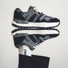 莆田老爹鞋男夏季初中生增高運動超火溶解華夫潮鞋休閒機能風球鞋