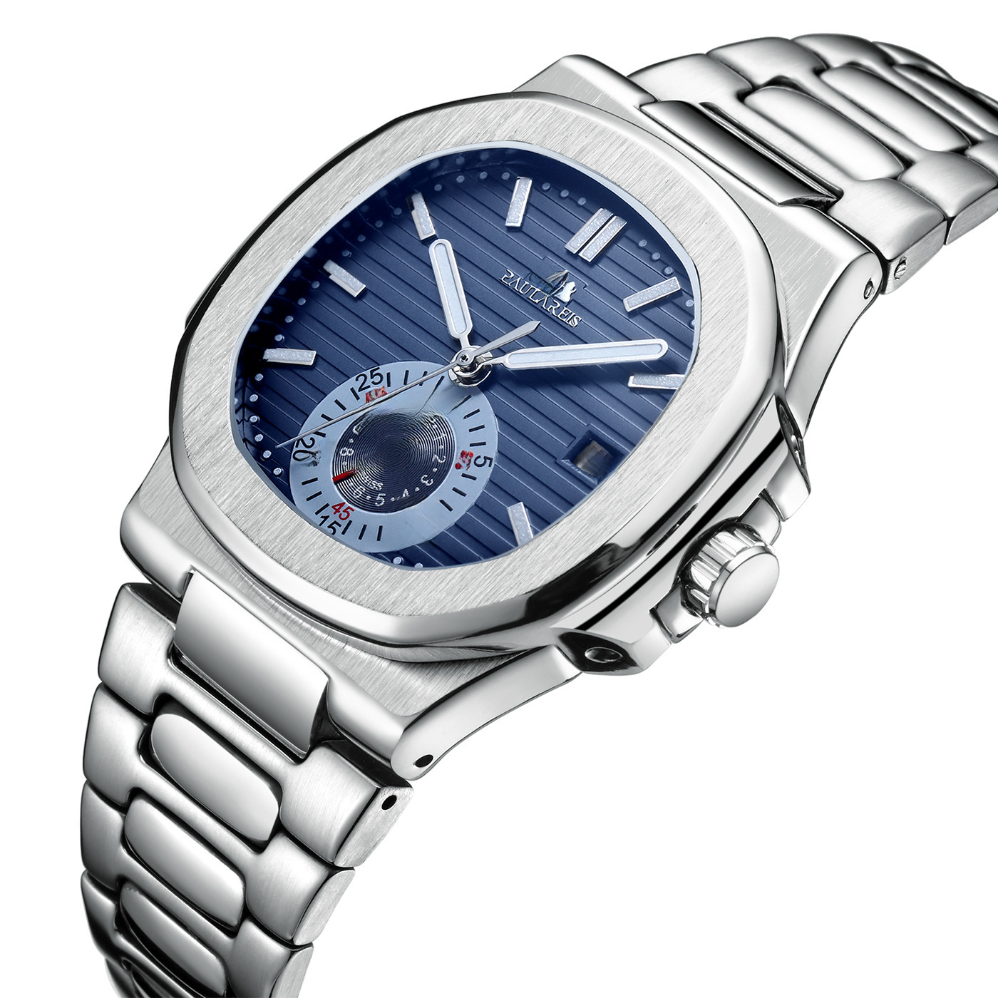 Fully Automatic Mechanical Solid Steel Belt Calendar Luminous Parrot Men's Watch AUTOMATIC WATCH_voghion.com