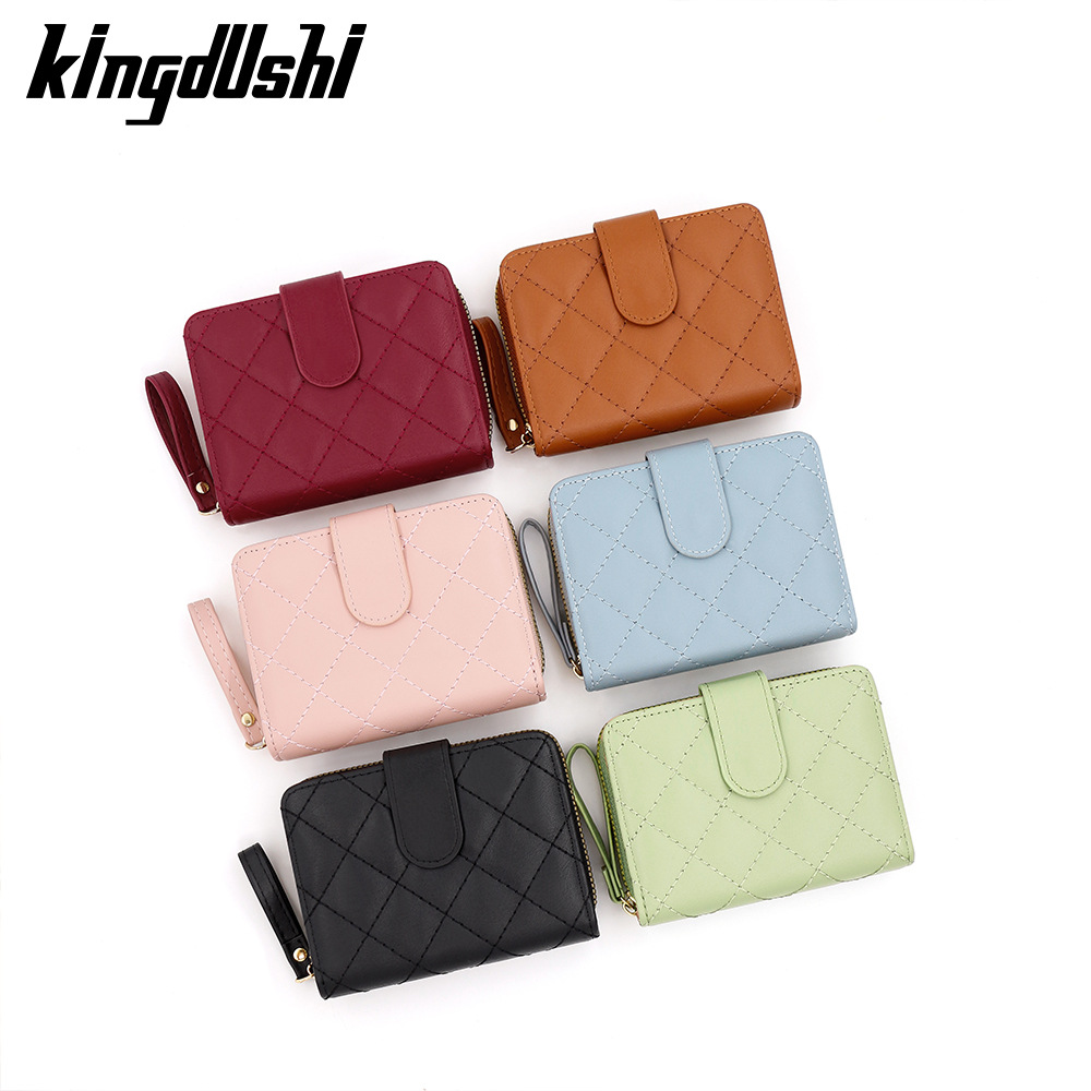 Comercio transfronterizo mayorista bolsa de cambio de moda damas órgano tres plegables multi-tarjeta cartera funcional bolsa de tarjetas conveniente monedas