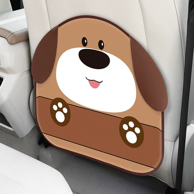 rear cartoon car seat anti-dirty – Chair back anti-kick pad - big-eared-dog-short