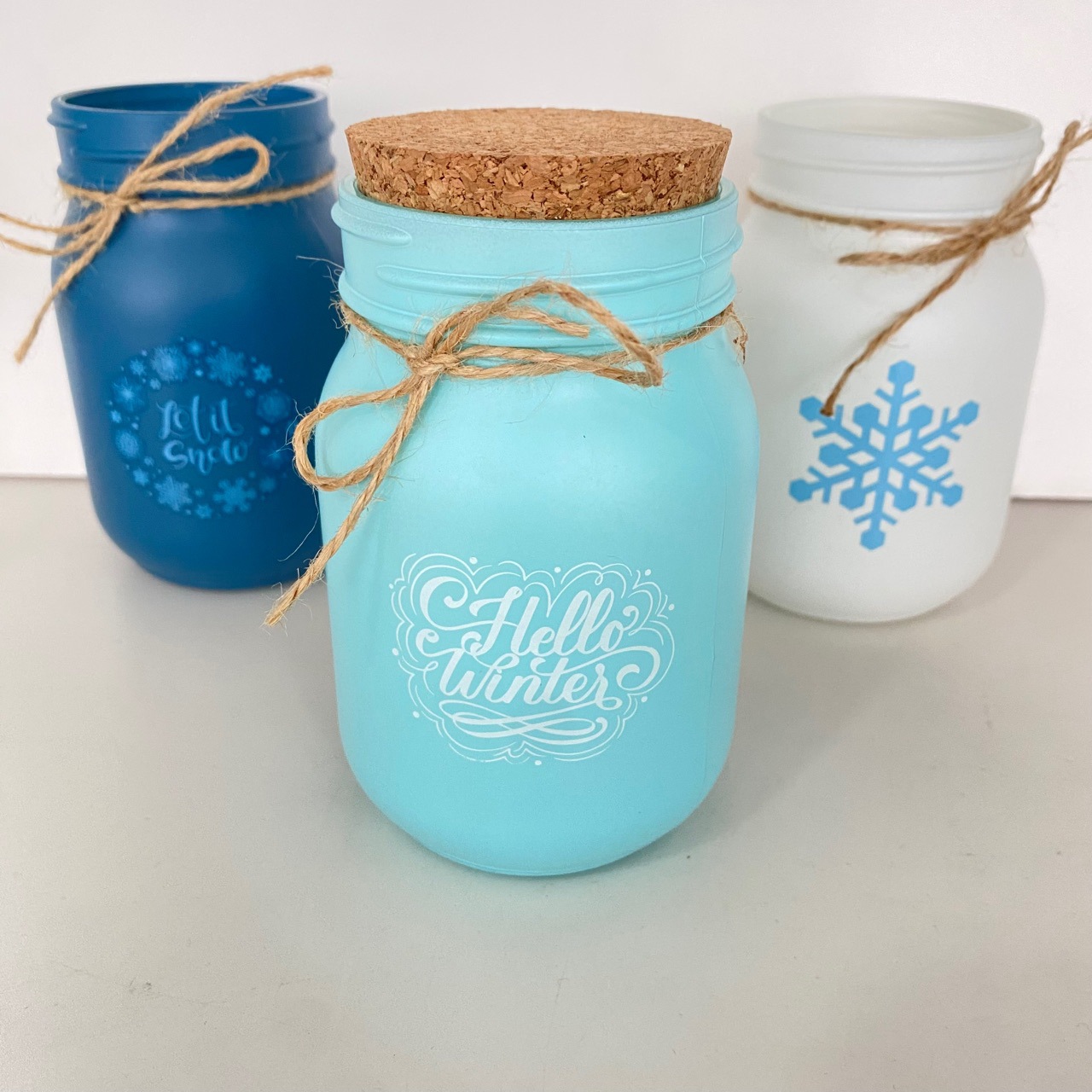 家居装饰带麻绳田园风16oz储物罐带盖子梅森玻璃罐