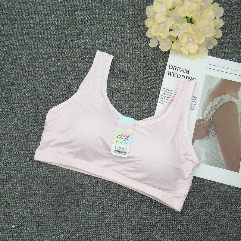 Xi Xinting 918 Underwear Women's Thin Underwear for Students Junior High School Underwear Sports Vest Women's Fixed Cup Breathable Hole