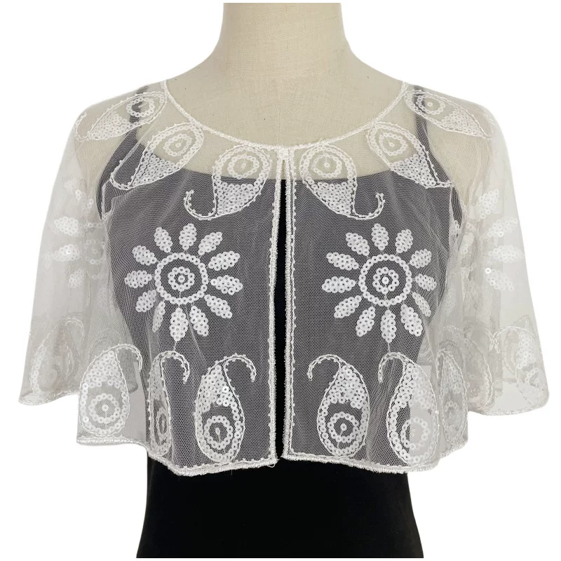 Свадебное платье, накидка, короткий жилет, тонкие ногтей sequins, жакет, (跨境交易) европейский стиль