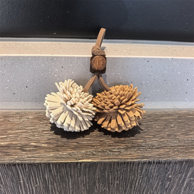 miu系鞋花松果毛球高级感流苏木珠串珠袋鼠勃肯鞋德训鞋装饰配饰|undefined