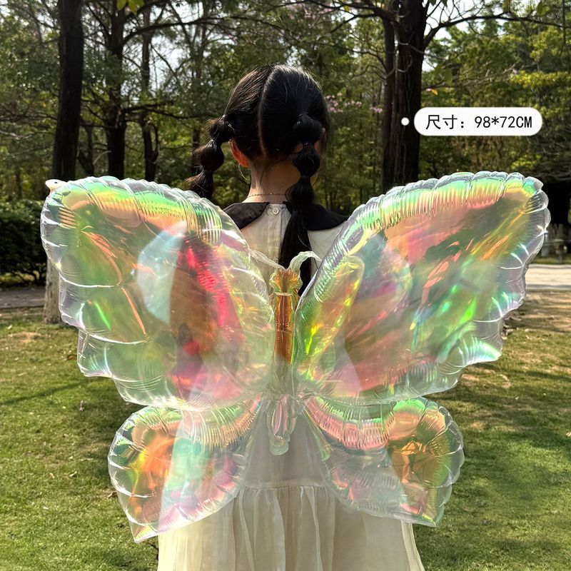 カラフルな蝶のバック装飾、誕生日パーティー、屋外写真アーティファクト、ショッピングモールのイベント用品、屋台のプロモーション卸売|undefined