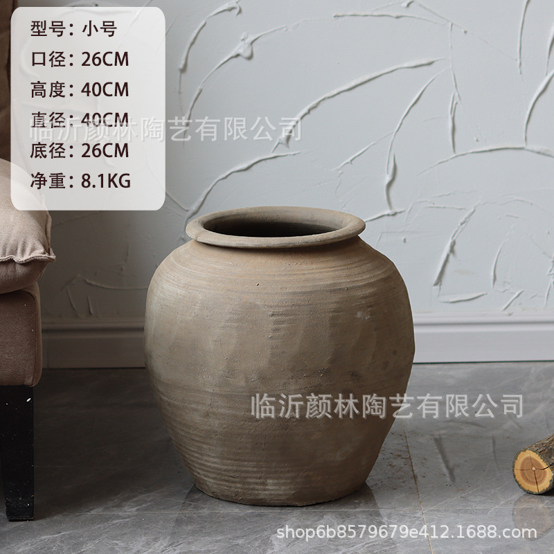 Taza de tierra, jarro redondo, jarro de tierra, jarro de cerámica, jarro de tierra