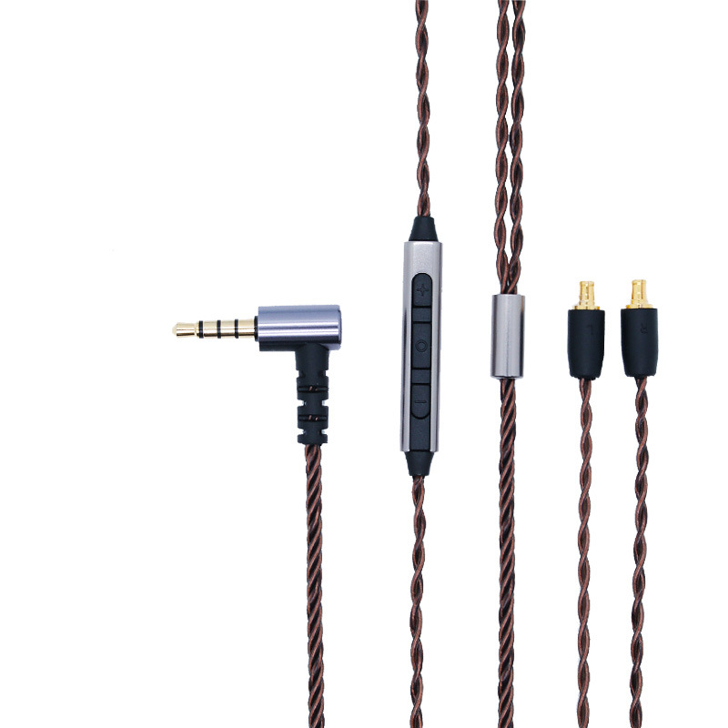 Zhongshan Zhensheng cobre libre de oxígeno A2DC auriculares Cable de actualización E50E70LS300CKS1100 Cable de reemplazo de auriculares con micrófono
