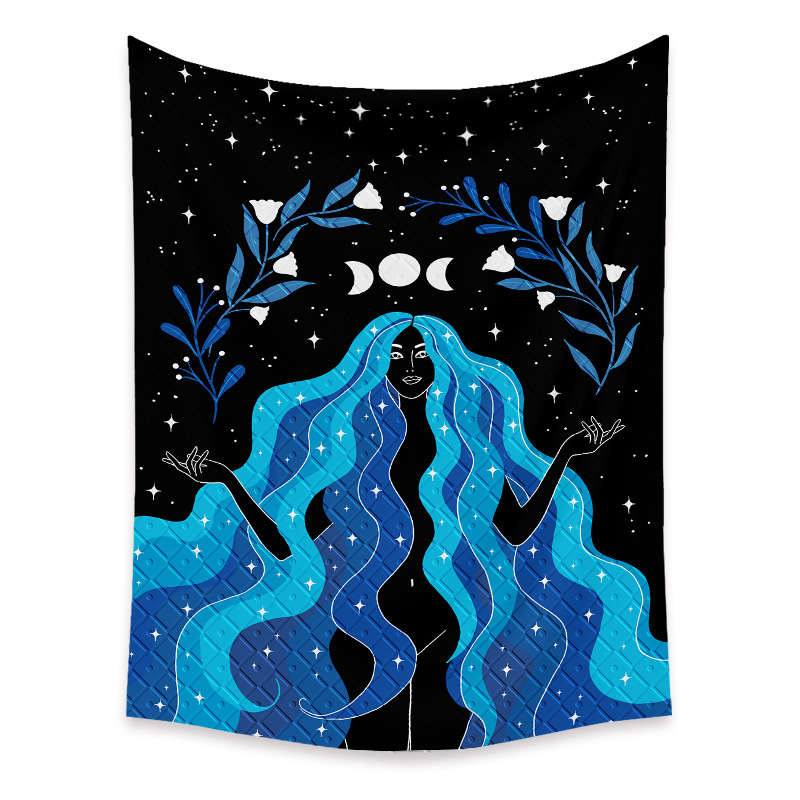 bohemian witch printing tapestry decorative background cloth wholesale Nihaojewelrypicture43