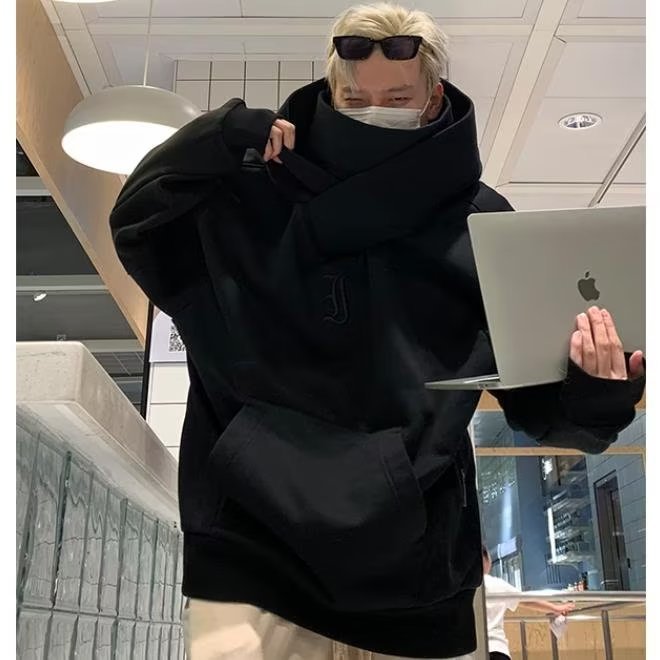 Men's Hoodie High Collar Casual Functional Jacket For Men_voghion.com