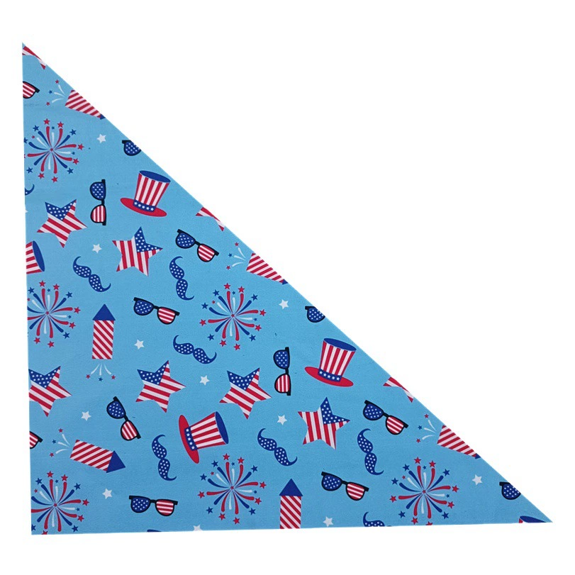 Амазонка День независимости домашнее животное треугольник шарф слюны полотенце пятиконечная звезда кошка собака нагрудник американский флаг шарф для домашних животных