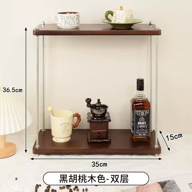 Set frame Middle style shelf kitchen racks, desk partition frames, desktop storage small bookshelf tea cup frame