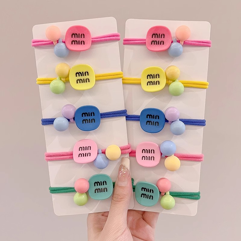 Dopamina lindos de alta elasticidad duradera cuerda de cabeza para niñas cabello de banda de goma bola de cabello cuerda de cabeza