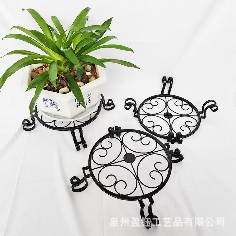 简约园艺单层铁艺小花架阳台客厅落地式花架室内外植物多肉盆栽架