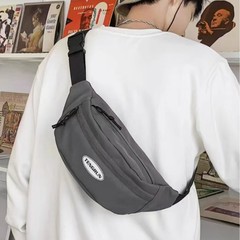 携帯電話ウエストバッグ、トレンディなメンズチェストバッグ、日本製のシンプルで軽量のシングルショルダーバッグ、女性用カジュアルスポーツクロスボディバッグ、男性用