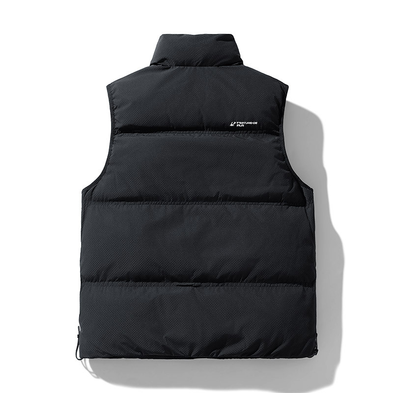 [Recomendación de Cui Wanzhi-Nuevo estándar nacional] chaleco de pluma de moda para parejas de invierno caliente collar de hombro con bolsillos múltiples