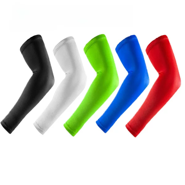 Ice Silk Sun Protection Sleeves Summer Anti-slip Ice Sleeves Sports Lycra Basketball Arm Guard Outdoor Riding Fishing Sleeves Sleeves