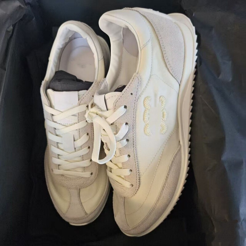 Arc De Triomphe Color-Block Embroidered Retro-Style Women's Sneakers 2026 New Lace-Up Lightweight White Sneakers Arc De Triomphe Color-Block Embroidered Retro-Style Women's Sneakers 2026 New Lace-Up Lightweight White Sneakers