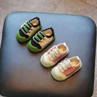 Spring and Autumn Baby Slip-On Canvas Shoes for Girls and Kidsren Casual Sneakers Korean Style Kidsren's Soft-Soled Cloth Shoes for Boys and Girls Autumn